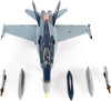 Boeing F/A-18C F/A-18 (F-18) Hornet - VFA-34 "Blue Blasters" USS Carl Vinson, The Last Cruise 2018, - US NAVY - 1/72 Scale diecast model by JC Wings