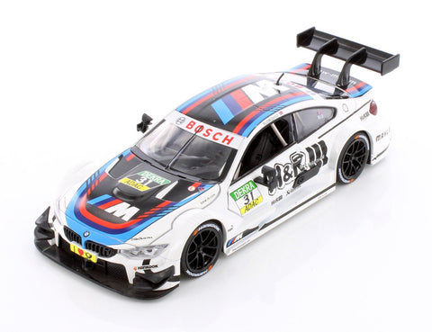 BMW M4 DTM - White - 1/24  Scale Diecast Metal Model by Showcasts