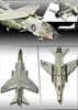 Vought F-8 F-8E Crusader VF-162 "Hunters" NAVY Scale Plastic Model Kit (Assembly Required) by Academy