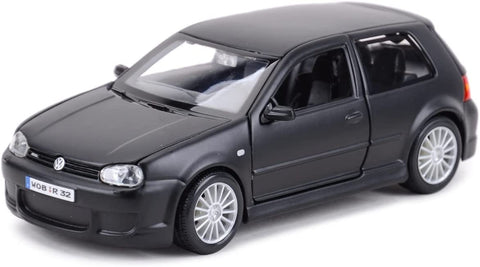 2005 Volkswagen VW Golf R32 - Flat Black - 1/24 Diecast Metal Model by Maisto