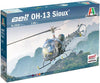 Bell H-13 OH-13 Sioux Helicopter "MASH" US ARMY 1/48 Scale Plastic Model Kit (Assembly Required) by Italeri