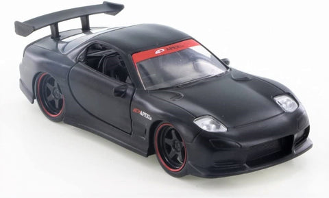 5.25 inch 1993 Mazda RX-7 -  BLACK - 1/32 Scale Diecast Metal Model by Jada
