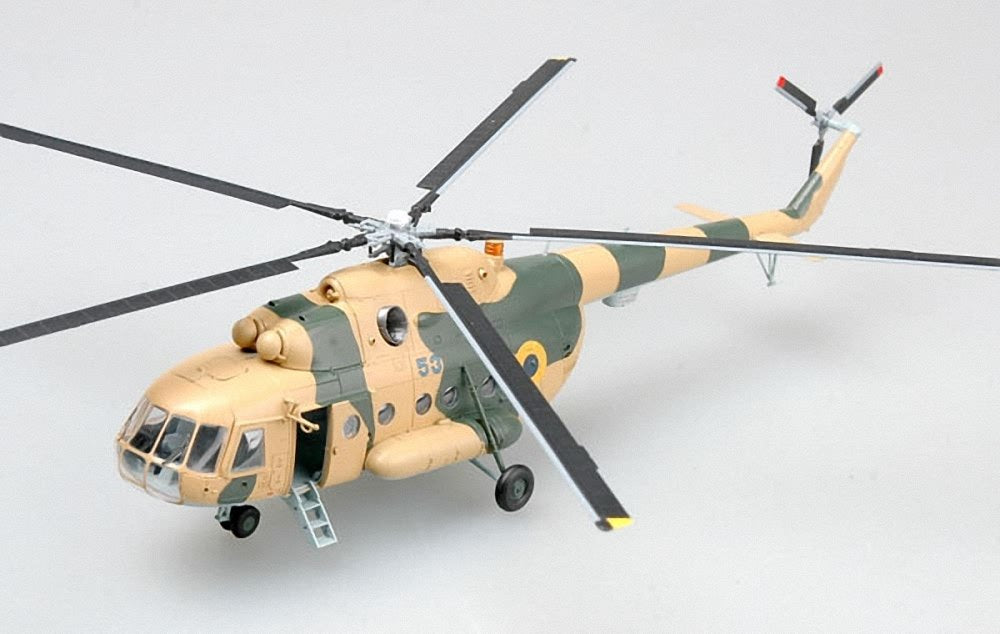 Mil Mi-8 Hip Ukraine  Air Force "Blue 53" Transport Helicopter - 1/72 Scale Assembled and Painted Plastic Model by Easy Model