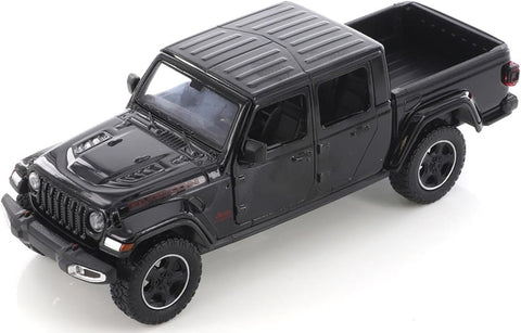 2021 Jeep Gladiator Rubicon Closed Top - BLACK - 1/27 Diecast Metal Model by MotorMax