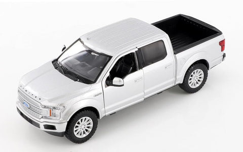 2019 Ford F-150 Lariat Crew Cab SuperCrew - SILVER -1/27 Diecast Metal Model by Showcasts