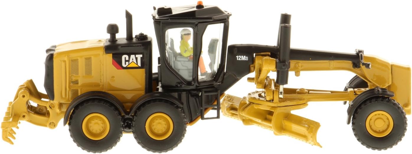 CAT 12M3 Motor Grader HO Scale (1/87) Diecast Model Diecast Master