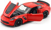 2017 Chevrolet Corvette Z06 C7 - RED - 1/24 Diecast Metal Model by Welly