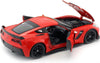 2017 Chevrolet Corvette Z06 C7 - RED - 1/24 Diecast Metal Model by Welly