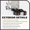 International Lonestar Sleeper Truck Cab - WHITE - 1/50 Scale - Diecast Model - Diecast Masters