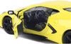 2020 Chevrolet Corvette C8 - YELLOW - 1/24 Diecast Metal Model by MotorMax