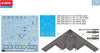 Northrop B-2A B-2 Stealth Bomber - Spirit - USAF 1/144 Scale Plastic Model Kit (Assembly Required) by Academy