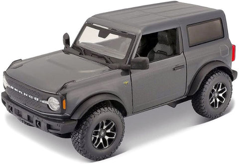Ford 2021 Bronco Badlands - Dark Grey - 1/24 Scale Diecast Metal Model by Maisto