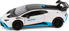 2021 Lamborghini Huracan STO - WHITE - 1/24  Scale Diecast Metal Model by Showcasts