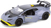 2021 Lamborghini Huracan STO - GRAY - 1/24  Scale Diecast Metal Model by Showcasts