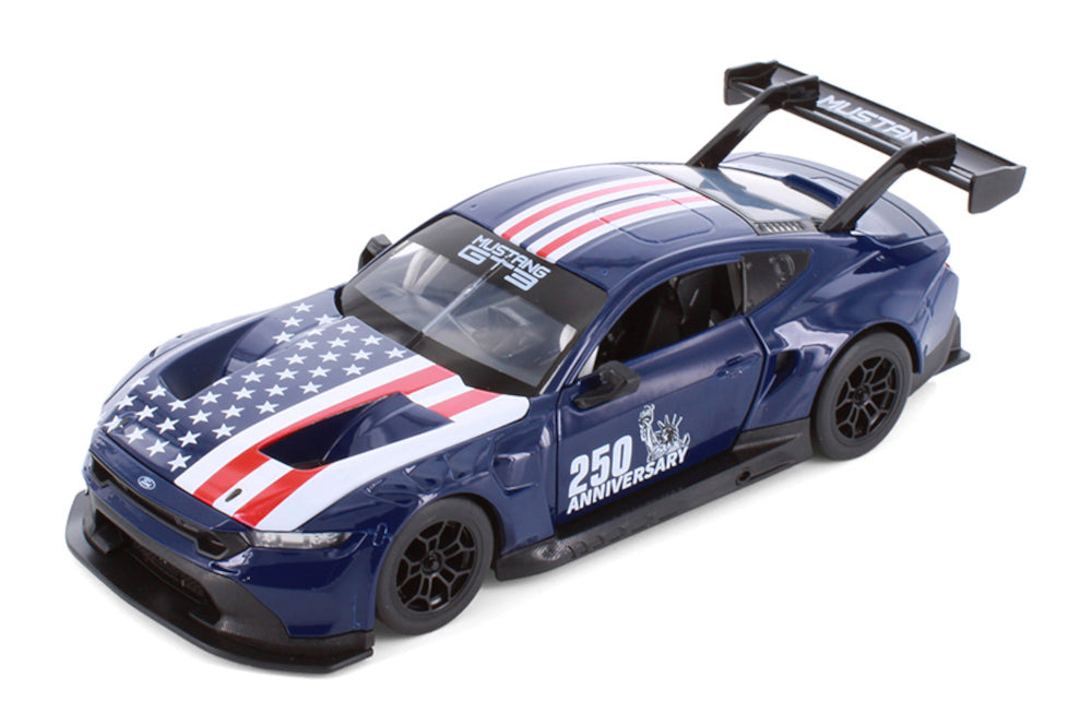 2024 Ford Mustang GT3 USA 250 Anniversary - BLUE - 1/24  Scale Diecast Metal Model by Showcasts