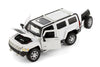 2005 Hummer H3 - WHITE - 1/24  Scale Diecast Metal Model by Showcasts