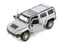 2005 Hummer H3 - SILVER - 1/24  Scale Diecast Metal Model by Showcasts