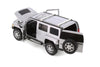 2005 Hummer H3 - SILVER - 1/24  Scale Diecast Metal Model by Showcasts