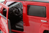 2005 Hummer H3 - RED - 1/24  Scale Diecast Metal Model by Showcasts