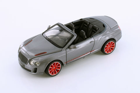 2012 Bentley Continental Supersport ISR Convertible - SILVER - 1/24 Diecast Metal Model by Showcasts