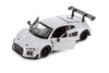 2015 Audi R8 LMS - SILVER - 1/24 Diecast Metal Model by Showcasts