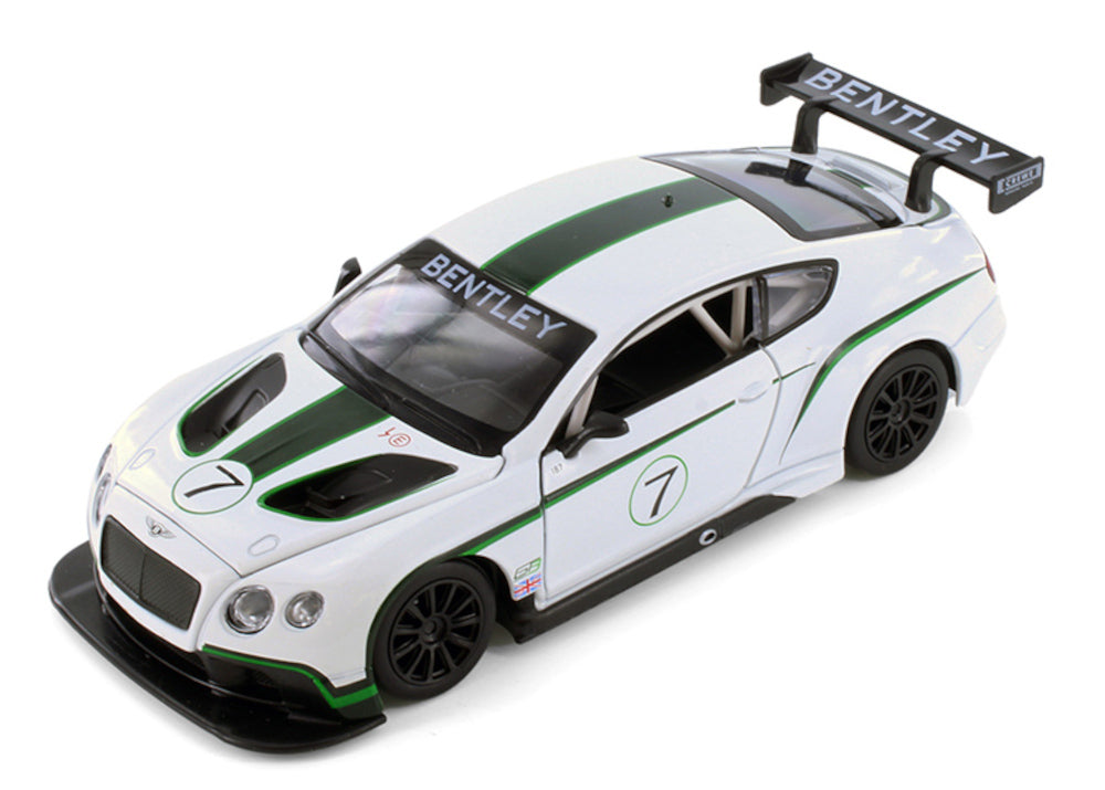 2018 Bentley Continental - WHITE - 1/24 Scale Diecast Metal Model by S ...