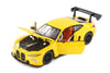 BMW M4 GT3 - YELLOW - 1/24  Scale Diecast Metal Model by Showcasts