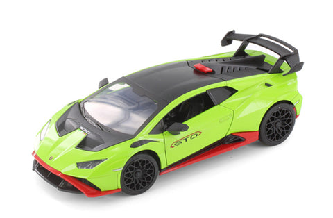 2021 Lamborghini Huracan STO - GREEN - 1/24  Scale Diecast Metal Model by Showcasts