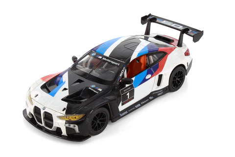 BMW M4 GT3 - White and Black Racing Livery - 1/24  Scale Diecast Metal Model by Showcasts