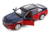 2023 BMW i7 G70 Limousine - RED BLUE - 1/24  Scale Diecast Metal Model by Showcasts