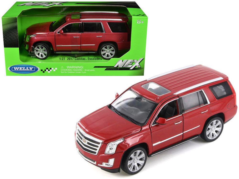 2017 Cadillac Escalade - RED - 1/24 Scale Diecast Metal Model by Welly