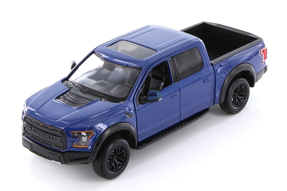 2017 Ford F-150 Raptor Crew Cab SuperCrew - BLUE -1/27 Diecast Metal Model by Showcasts