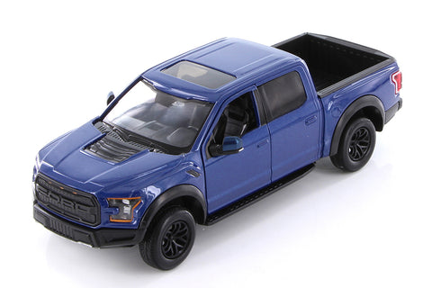 2017 Ford F-150 Raptor Crew Cab SuperCrew - BLUE -1/27 Diecast Metal Model by Showcasts