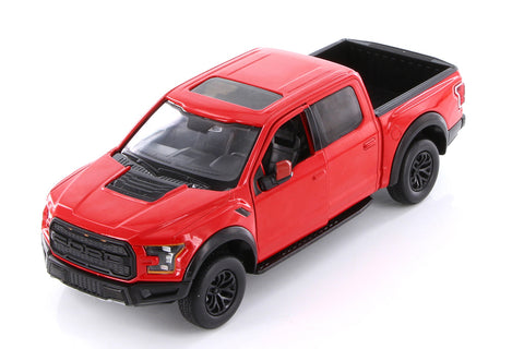 2017 Ford F-150 Raptor Crew Cab SuperCrew - RED -1/27 Diecast Metal Model by Showcasts