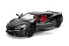 2020 Chevrolet Corvette C8 Stingray - BLACK - 1/24 Diecast Metal Model by MotorMax