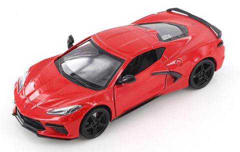 2020 Chevrolet Corvette C8 - RED - 1/24 Diecast Metal Model by MotorMax