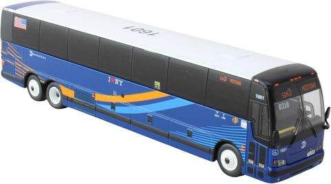 5.75 Inch MTA NYC Prevost X3-45 Express Service Bus - HO 1/87 Scale Diecast Model