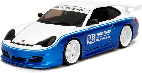 2004 Porsche 911 GT3 996 - Toyo Tires #845 - 1/24 Scale Diecast Metal Model by Jada