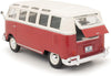 Volkswagen (VW) T1 Type-2 Samba Bus 1951 - Red - 1/25 Diecast Metal Model by Maisto