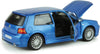 2003 Volkswagen VW Golf R32 - Blue - 1/24 Diecast Metal Model by Maisto