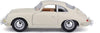 1961 Porsche 356 356B Coupe - WHITE - 1/24 Scale Diecast Model by Bburago