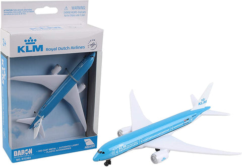 5.75 Inch Boeing 787 KLM - Royal Dutch Airlines 1/388 Scale Diecast Airplane Model by Daron (Single Plane)