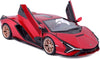 2020 Lamborghini Sian FKP 37 - RED - 1/24 Scale Diecast Model by Bburago