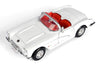 1959 Chevrolet Corvette C1 Convertible - WHITE - 1/24 Diecast Metal Model by Showcasts