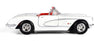 1959 Chevrolet Corvette C1 Convertible - WHITE - 1/24 Diecast Metal Model by Showcasts
