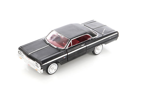 1964 Chevrolet Impala Hard Top - BLACK  - 1/24 Diecast Metal Model by Showcasts