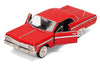 1964 Chevrolet Impala Hard Top - RED  - 1/24 Diecast Metal Model by Showcasts