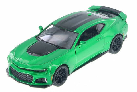 2017 Chevy Camaro ZL1 Blue  1/24  Scale Diecast Metal Model by Showcasts