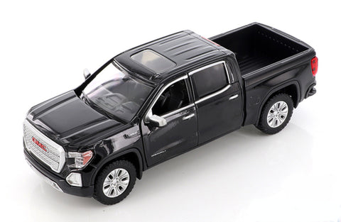 2019 GMC Sierra Denali 1500 SLT Crew Cab - BLACK - 1/27 Diecast Metal Model by MotorMax
