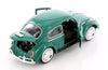 1966 Volkswagen VW Classic Beetle - GREEN - 1/24 Scale Diecast Metal Model by Showcasts w/ BOX